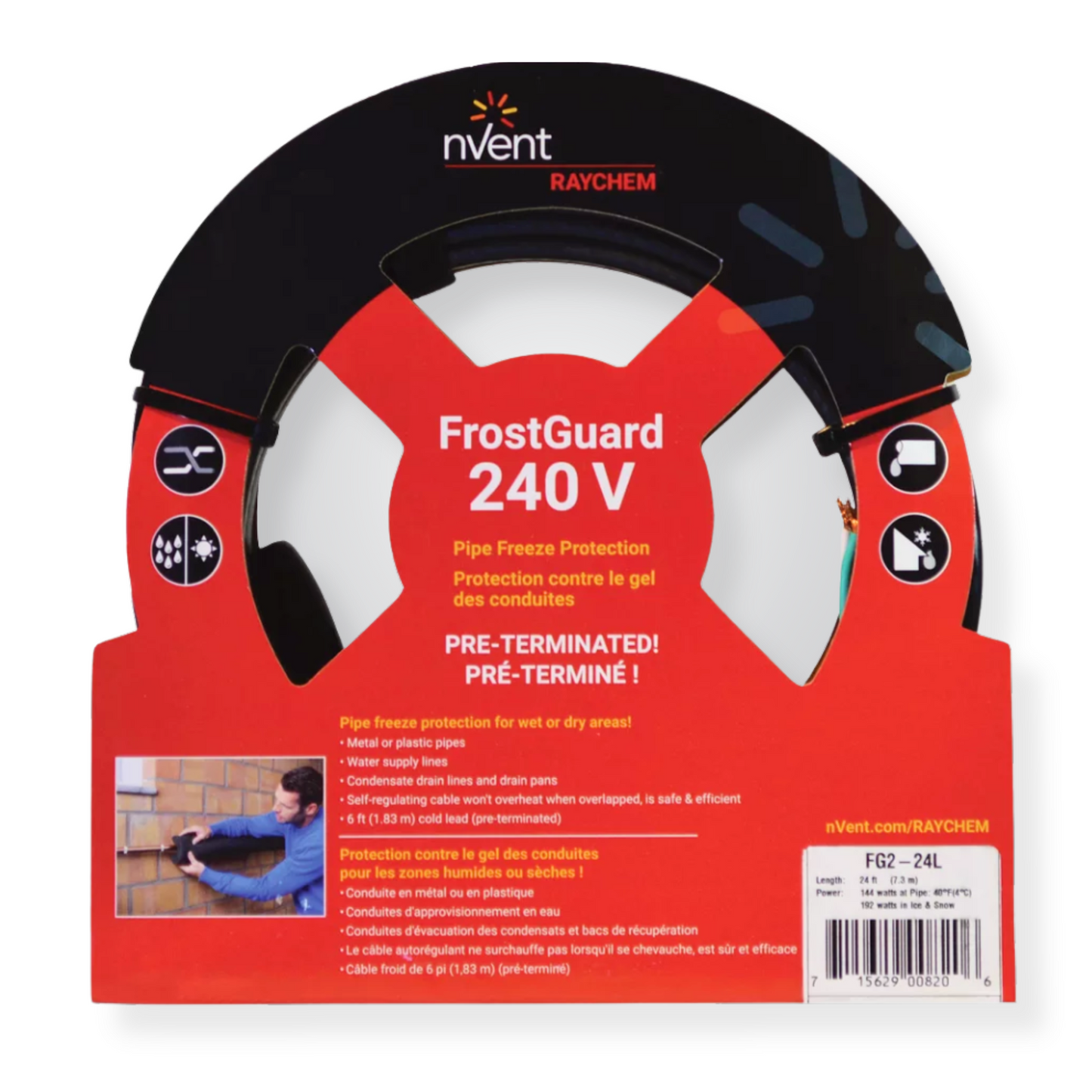 FrostGuard 240v Heat Trace Kit