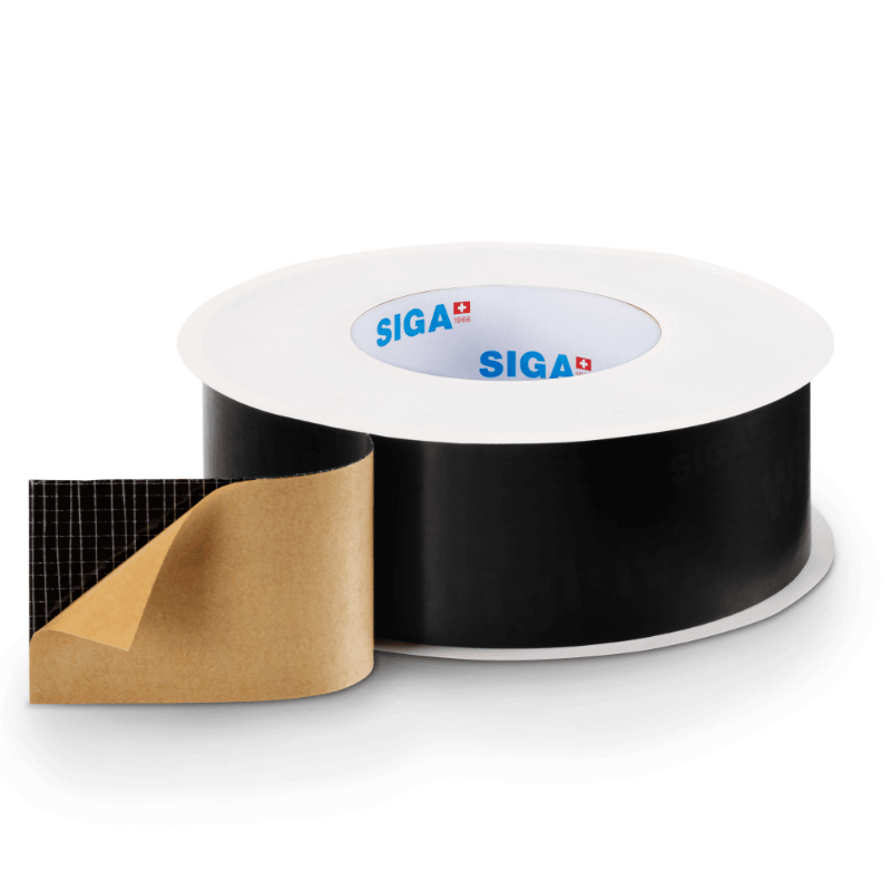 SIGA Wigluv Black 60 Exterior Membrane Tape: 2-1/4" Wide - Small Planet Supply Canada