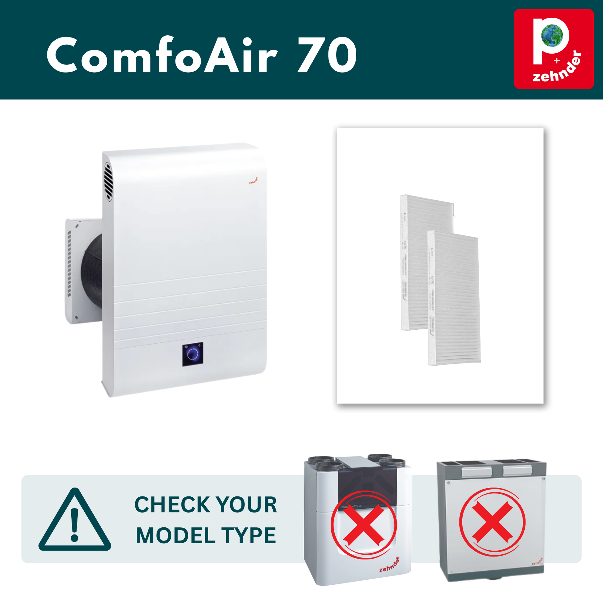 vhbw Filterset compatibel met tien ComfoAir Q 350, Q 450 ventilatie-apparaat - luchtfilter G4 / F7 (4 stuks), 50 x 16 x 4 cm, wit vhbw Filterset compatibel met tien ComfoAir Q 350, Q 450 ventilatie-apparaat - luchtfilter G4 / F7 (4 stuks), 50 x 16 x 4 cm, wit