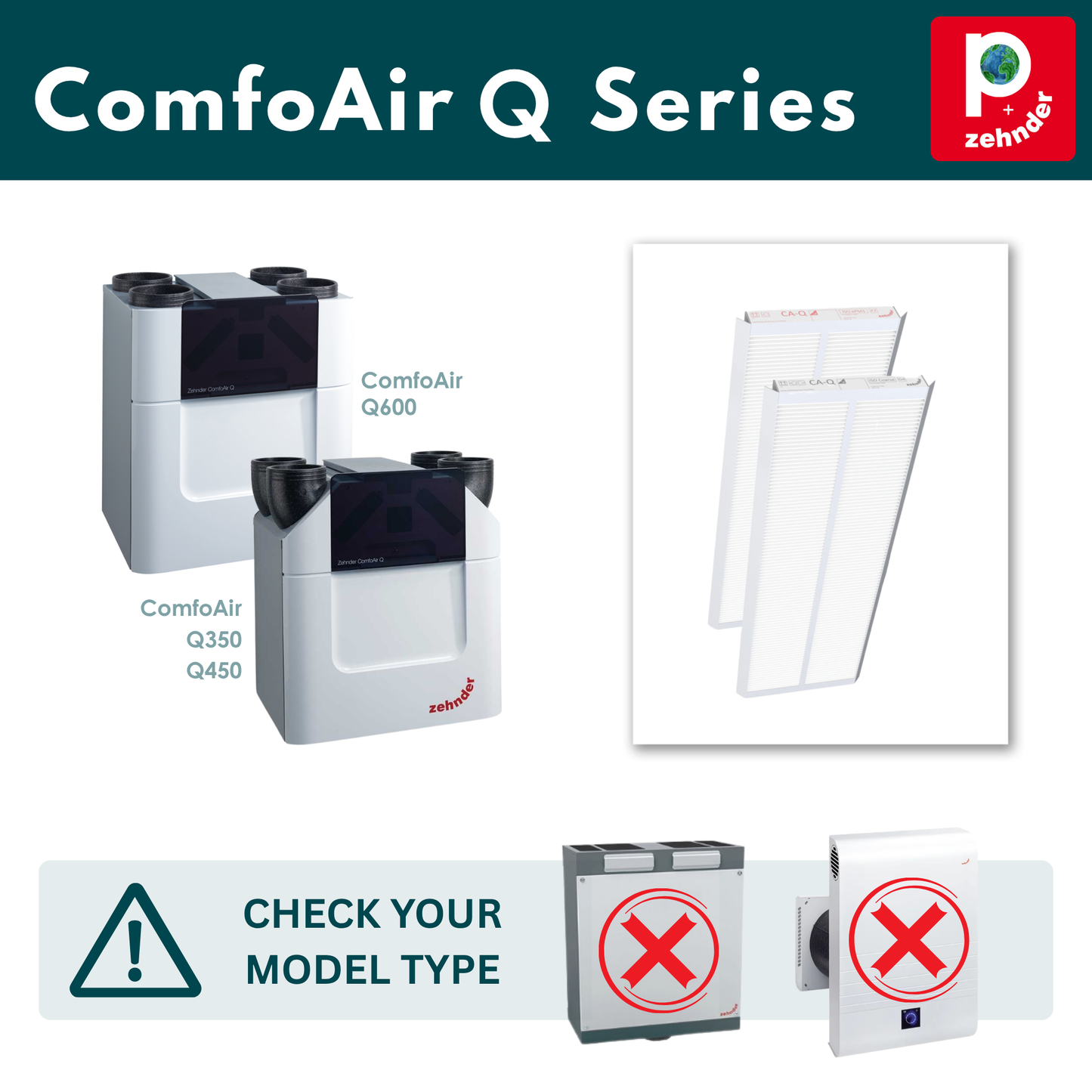 Zehnder ComfoAir Q Series Filter - F7 (MERV 13)