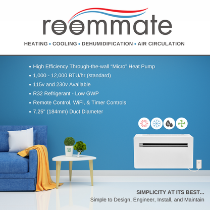 Roommate Micro Heat Pump - Standard (115v)